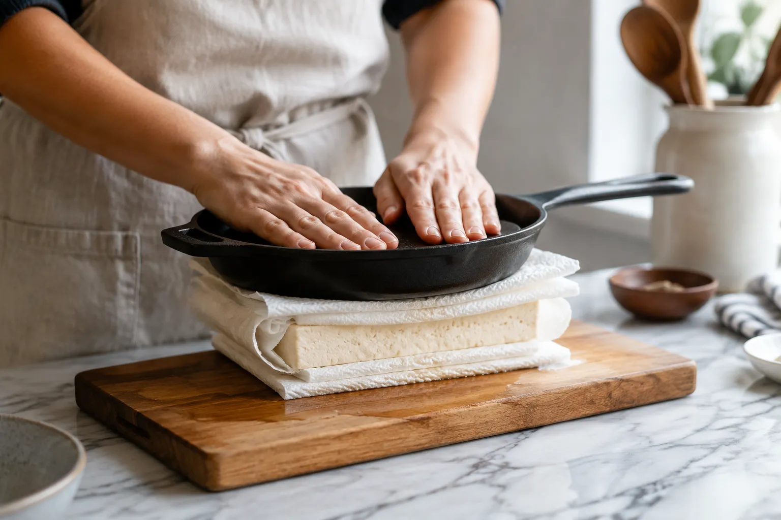 How to press tofu for crispy tofu recipes