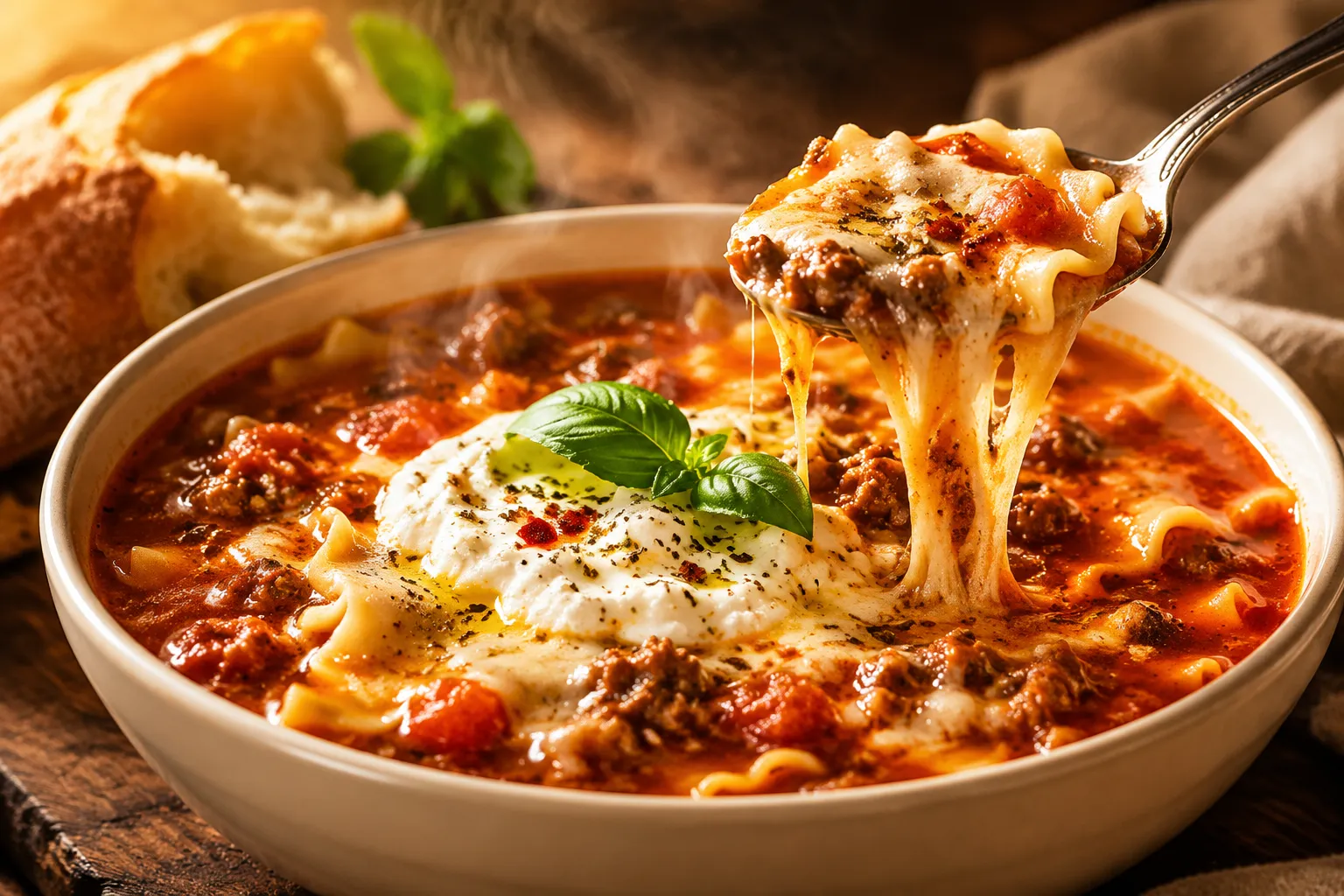 Lasagna Soup Recipe: Cozy One-Pot Comfort in 35 Min