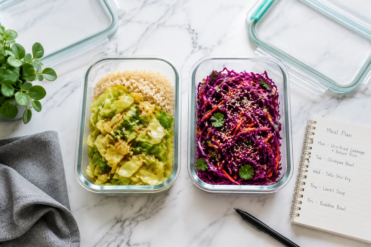 Meal prep storage tips for easy cabbage recipes