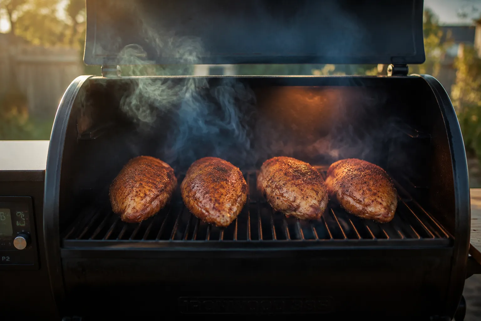 Smoking chicken breasts on a pellet smoker at 225 degrees