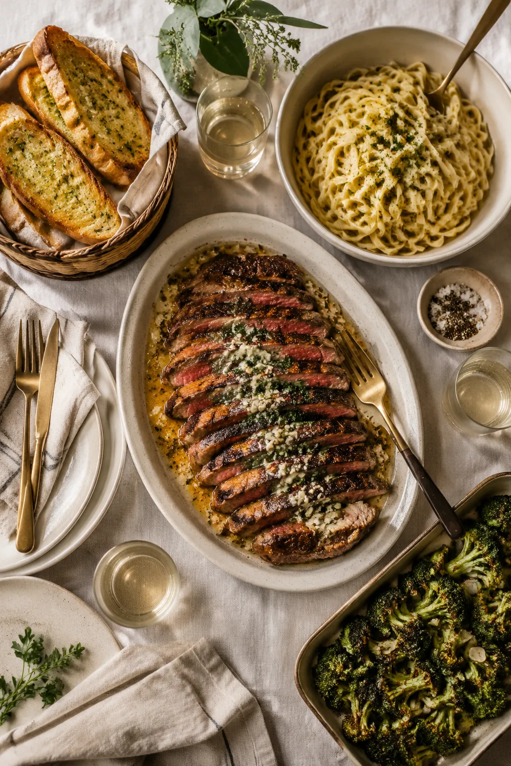 Ways to use garlic butter recipe on steak, pasta, and bread