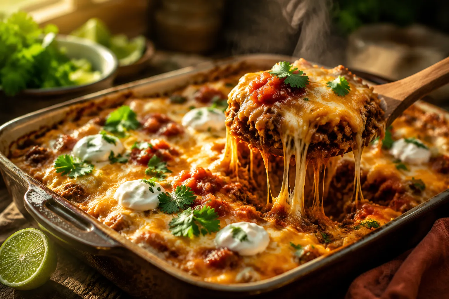 Easy Taco Casserole Recipe (Family-Favorite Weeknight Bake)