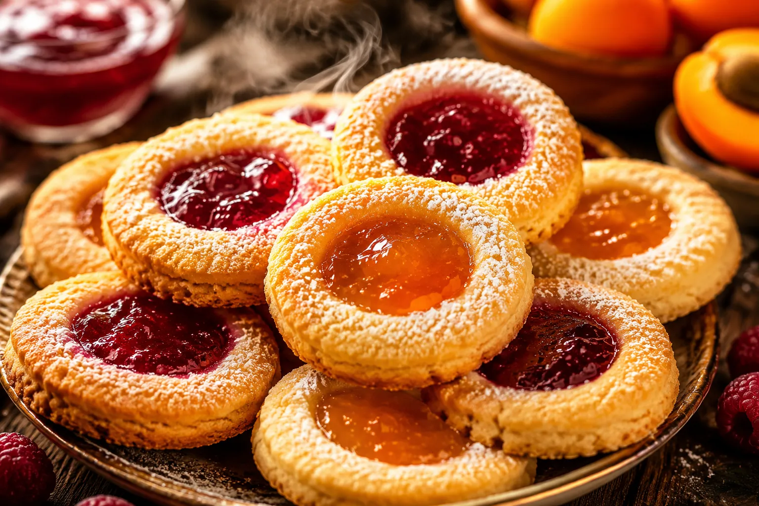 Thumbprint Cookies with Buttery Jam Centers