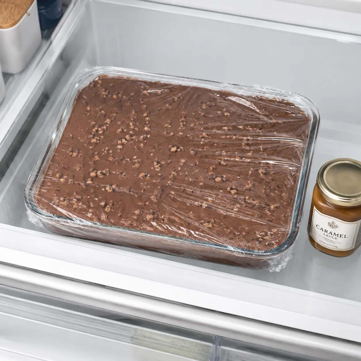 Storing better than sex cake covered in the refrigerator