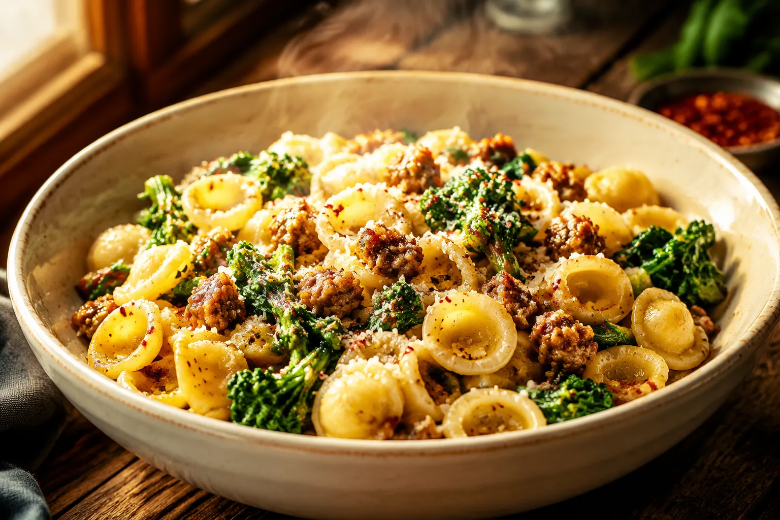 Orecchiette Pasta with Sausage and Broccoli Rabe
