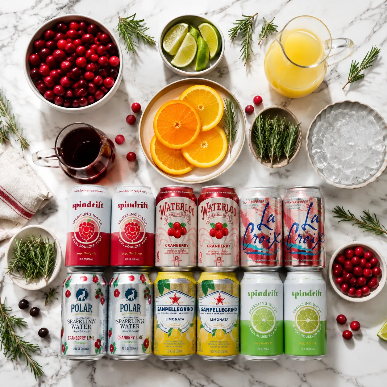 ingredients for redbull advent calendar holiday mocktails