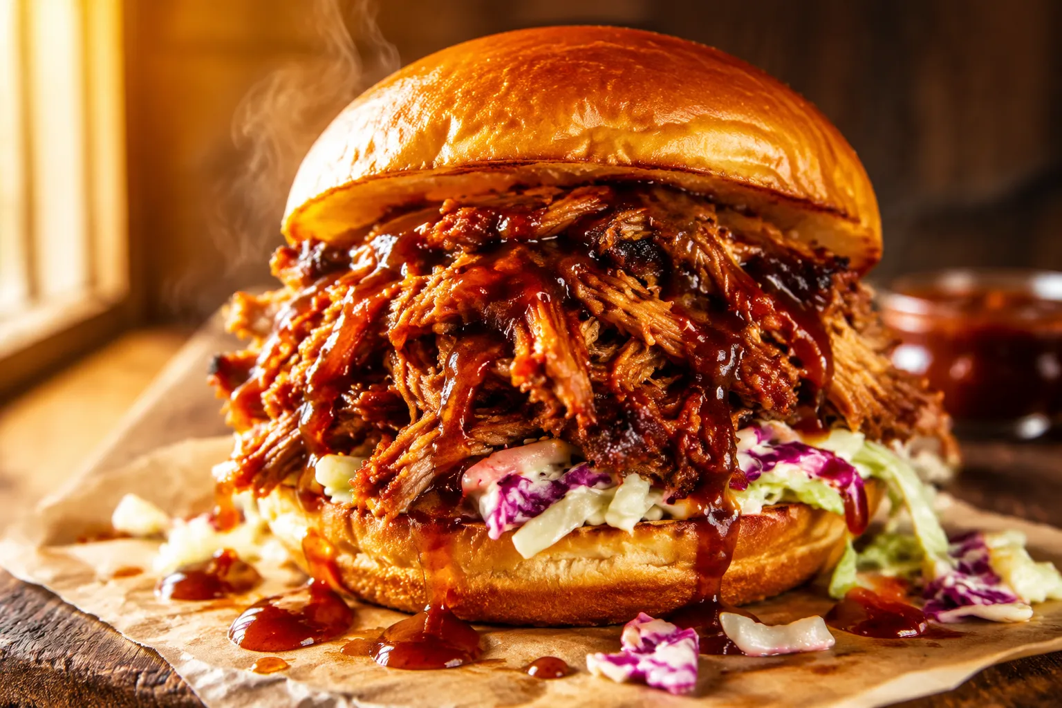 Crock Pot Pulled Pork (Easy 5-Ingredient Recipe)