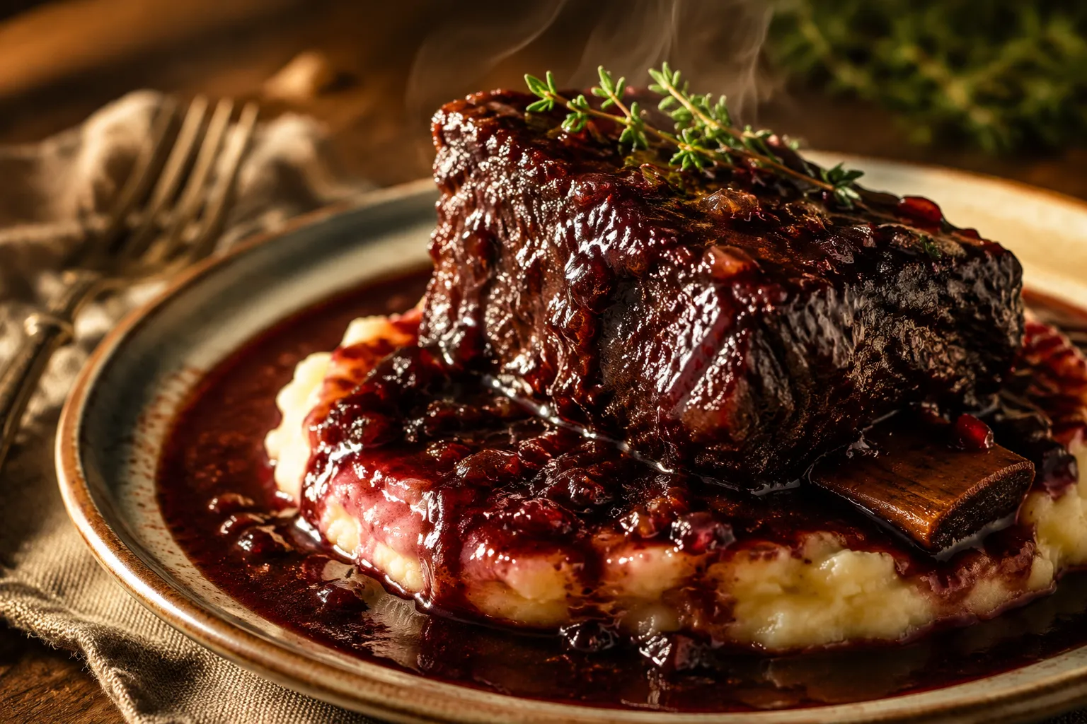 Short Ribs and Red Wine: Fall-Off-The-Bone Braised Recipe