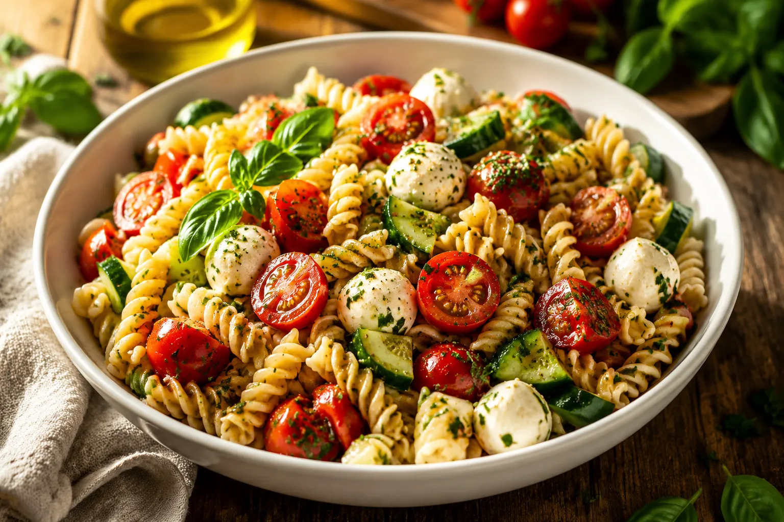 Easy Pasta Salad Recipe (Ready in 20 Minutes)