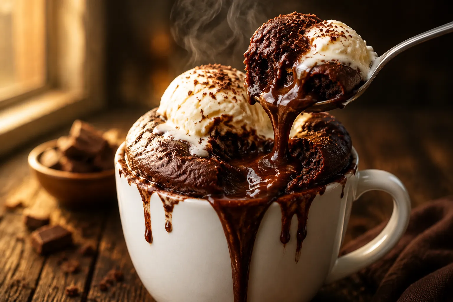 Chocolate Mug Cake: 90-Second Single-Serve Recipe