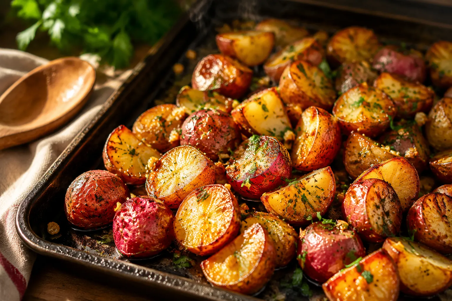 Crispy Roasted Red Potatoes (Easy Oven Recipe)