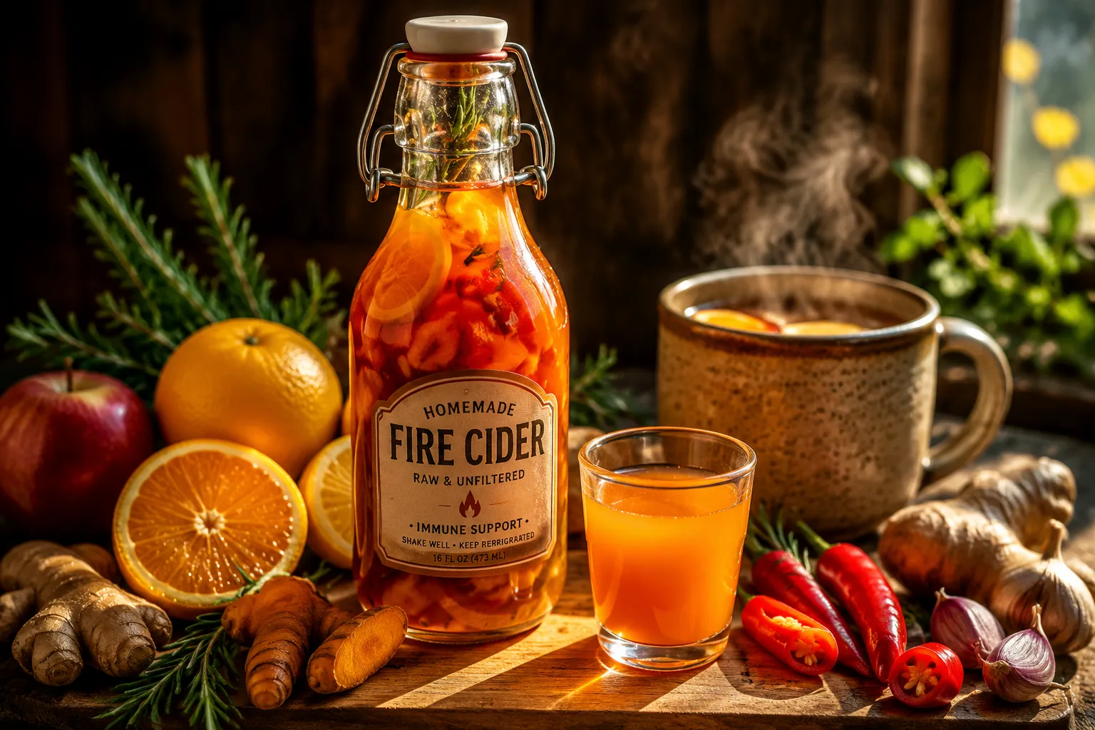 Fire Cider Recipe: Immune-Boosting Tonic in 15 Minutes