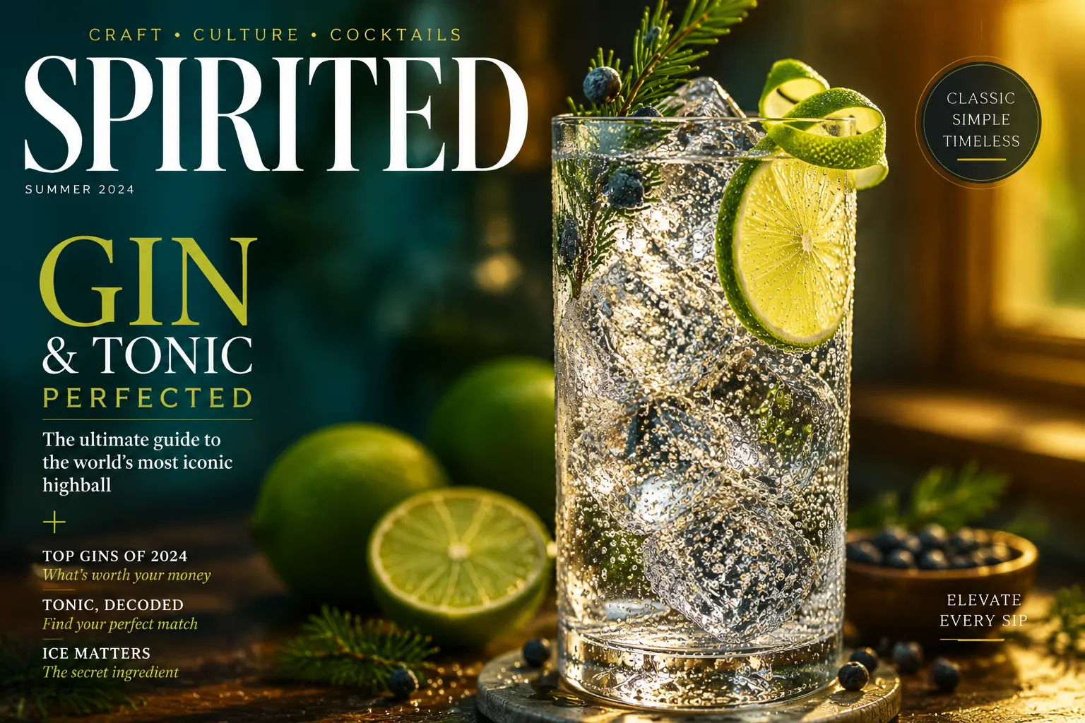 Classic Gin and Tonic Recipe (The Perfect 3-Ingredient Pour)