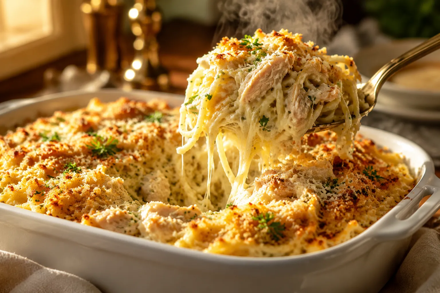 Turkey Tetrazzini Recipe: Creamy Leftover Turkey Bake