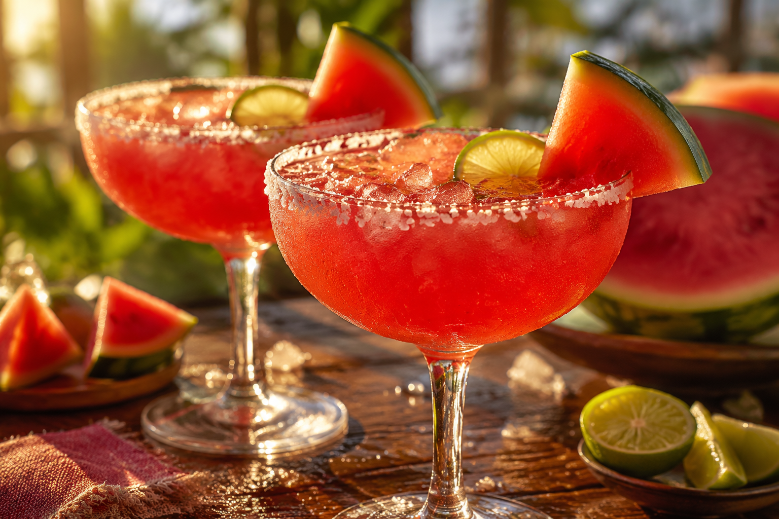 Watermelon Margarita Recipe (Fresh, 4 Ingredients)