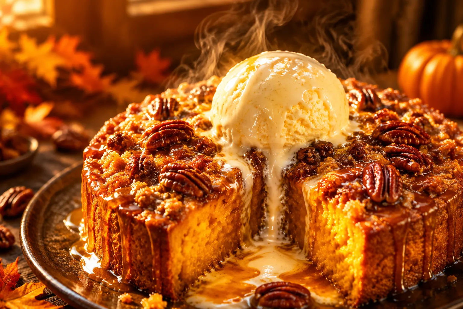 Pumpkin Dump Cake: The Easiest Fall Dessert Ever