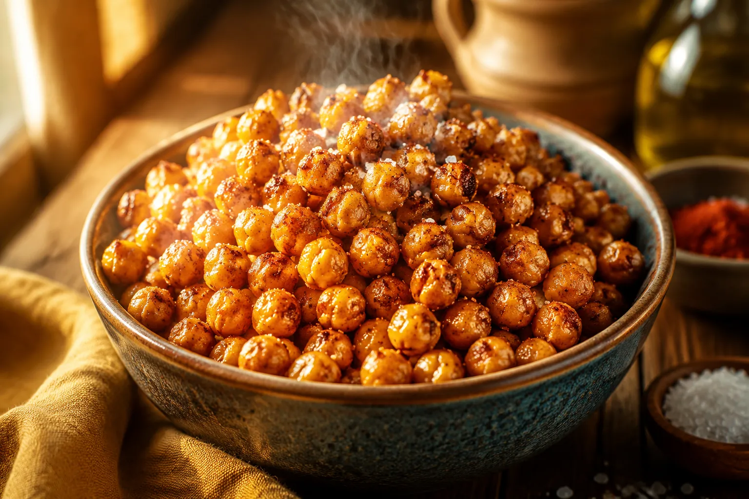 Crispy Roasted Chickpeas Recipe (Extra Crunchy Every Time)
