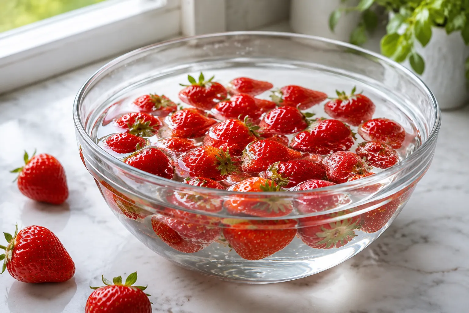 Vinegar wash for strawberries to keep them fresh longer