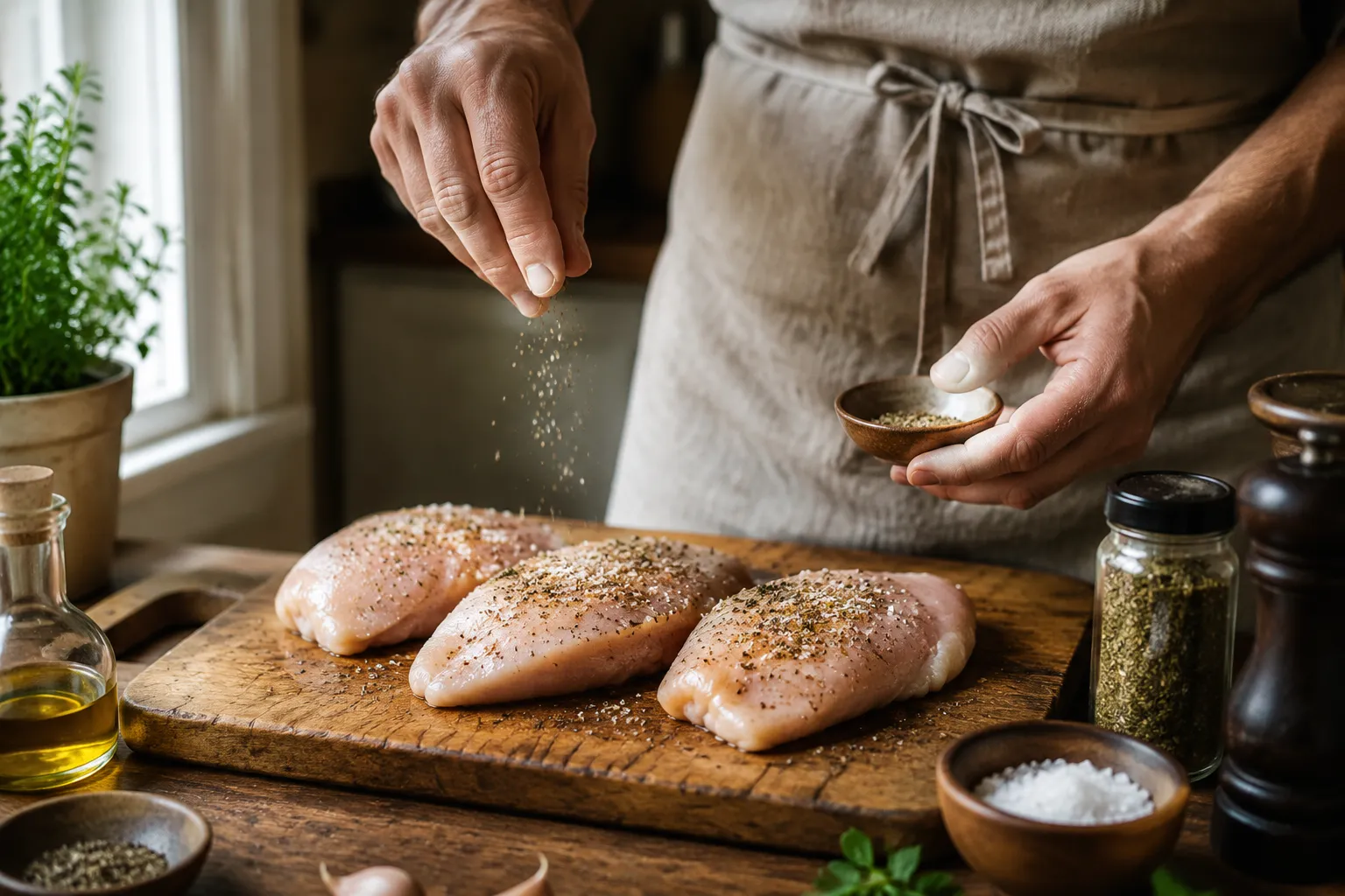 Seasoning chicken for cooking for two dinner recipe