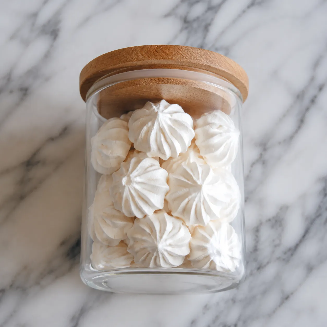 Storing meringue cookies in airtight glass jar