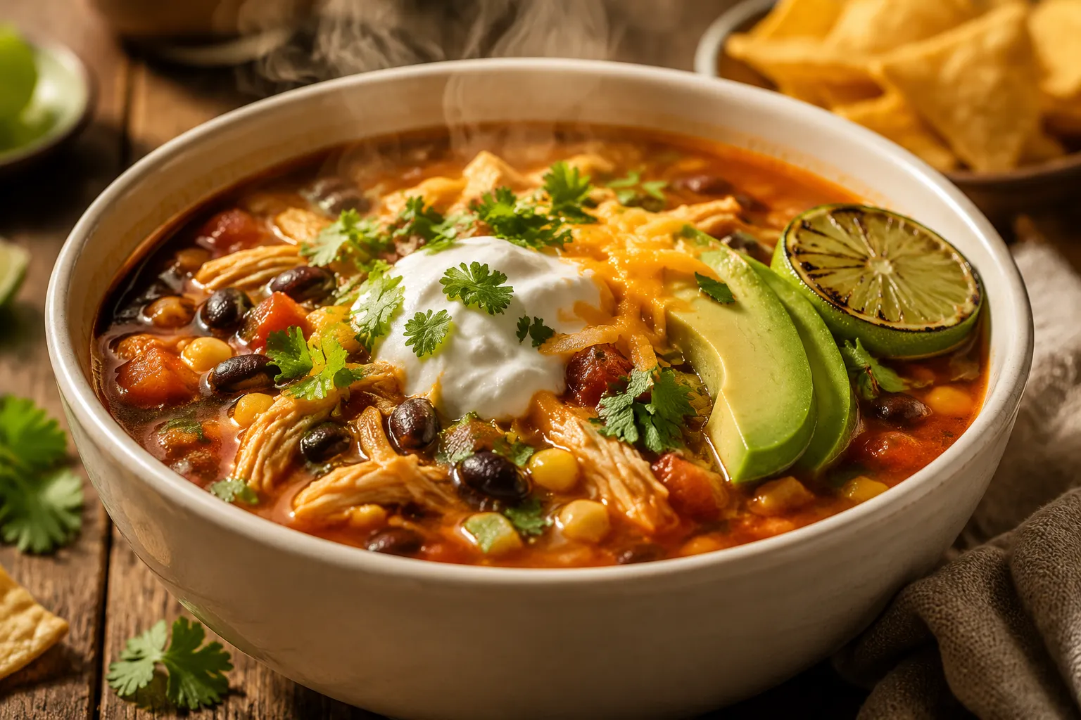 Chicken Taco Soup (30-Minute Cozy One-Pot Recipe)