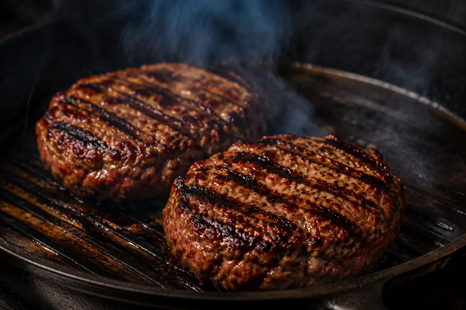 Burger seasoning recipe creating a perfect crust on grilled hamburger patties