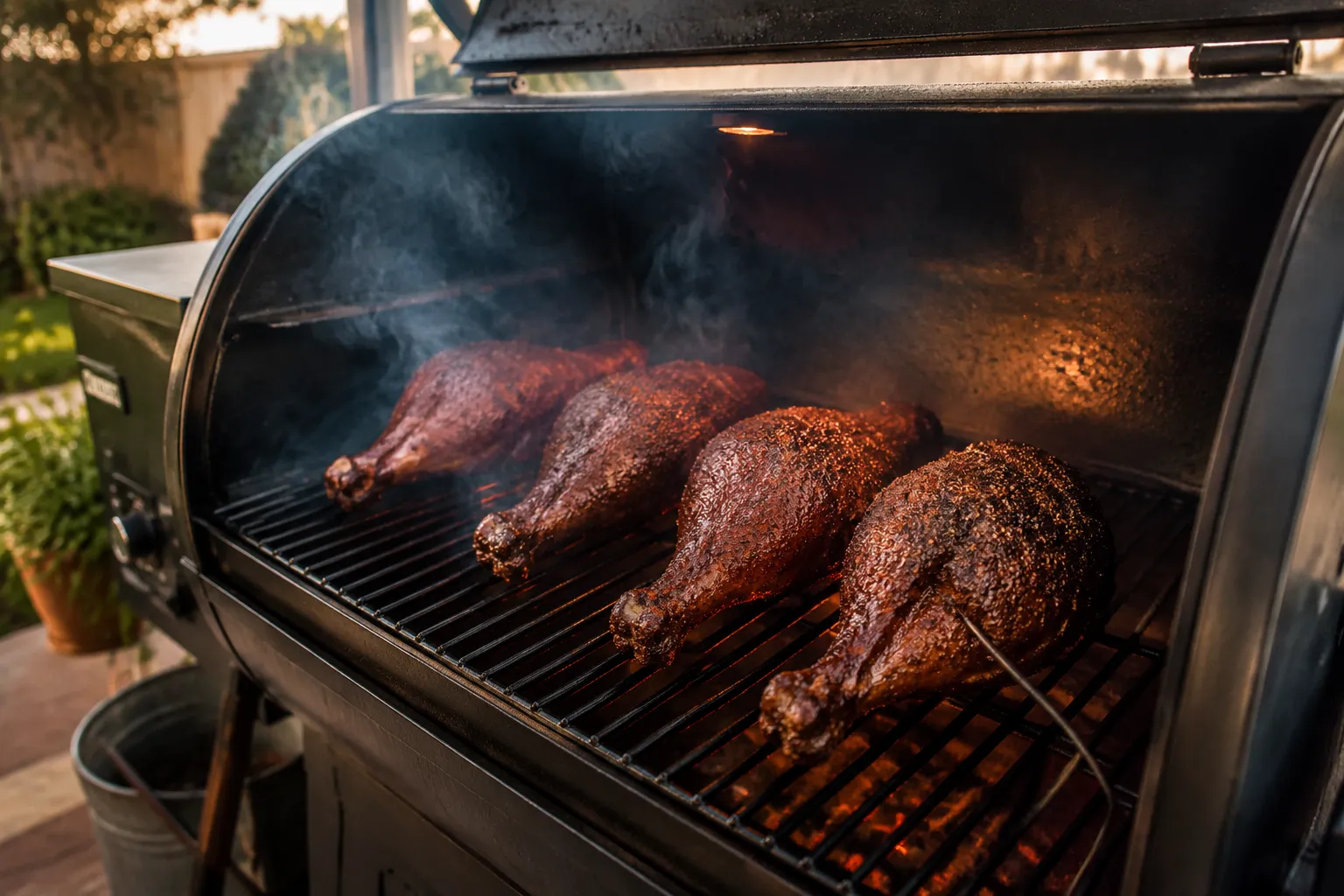 How to smoke turkey legs on a pellet smoker at 250 degrees