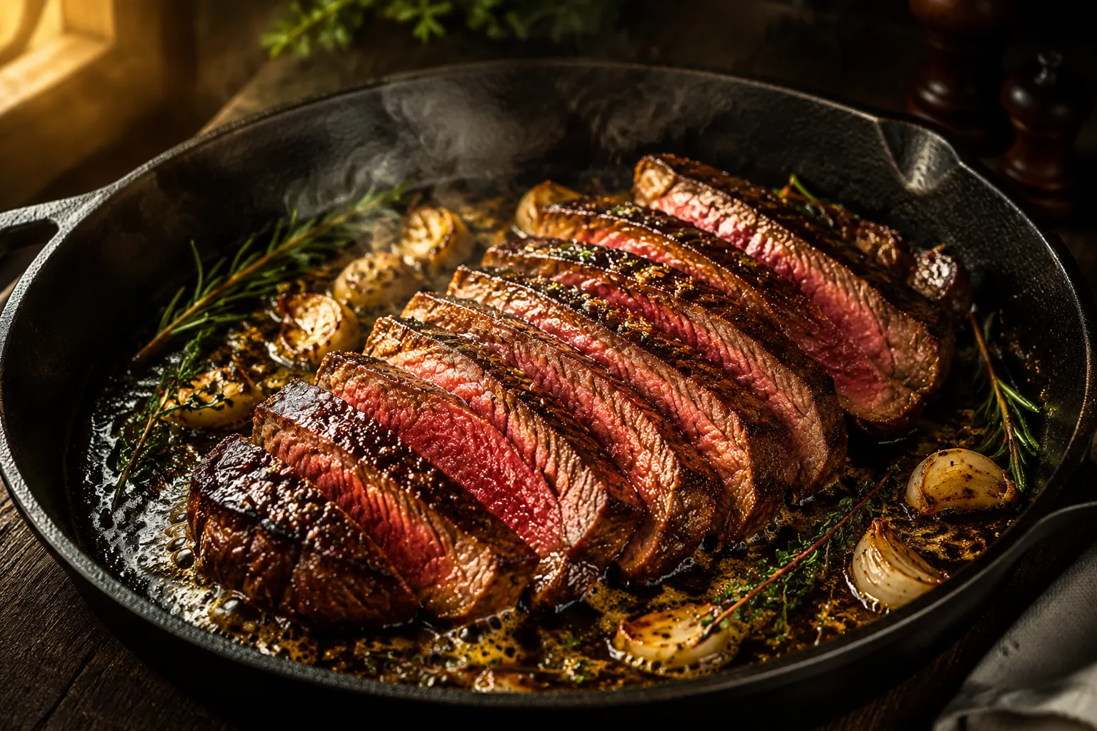 Sirloin Steak Recipe with Garlic Herb Butter