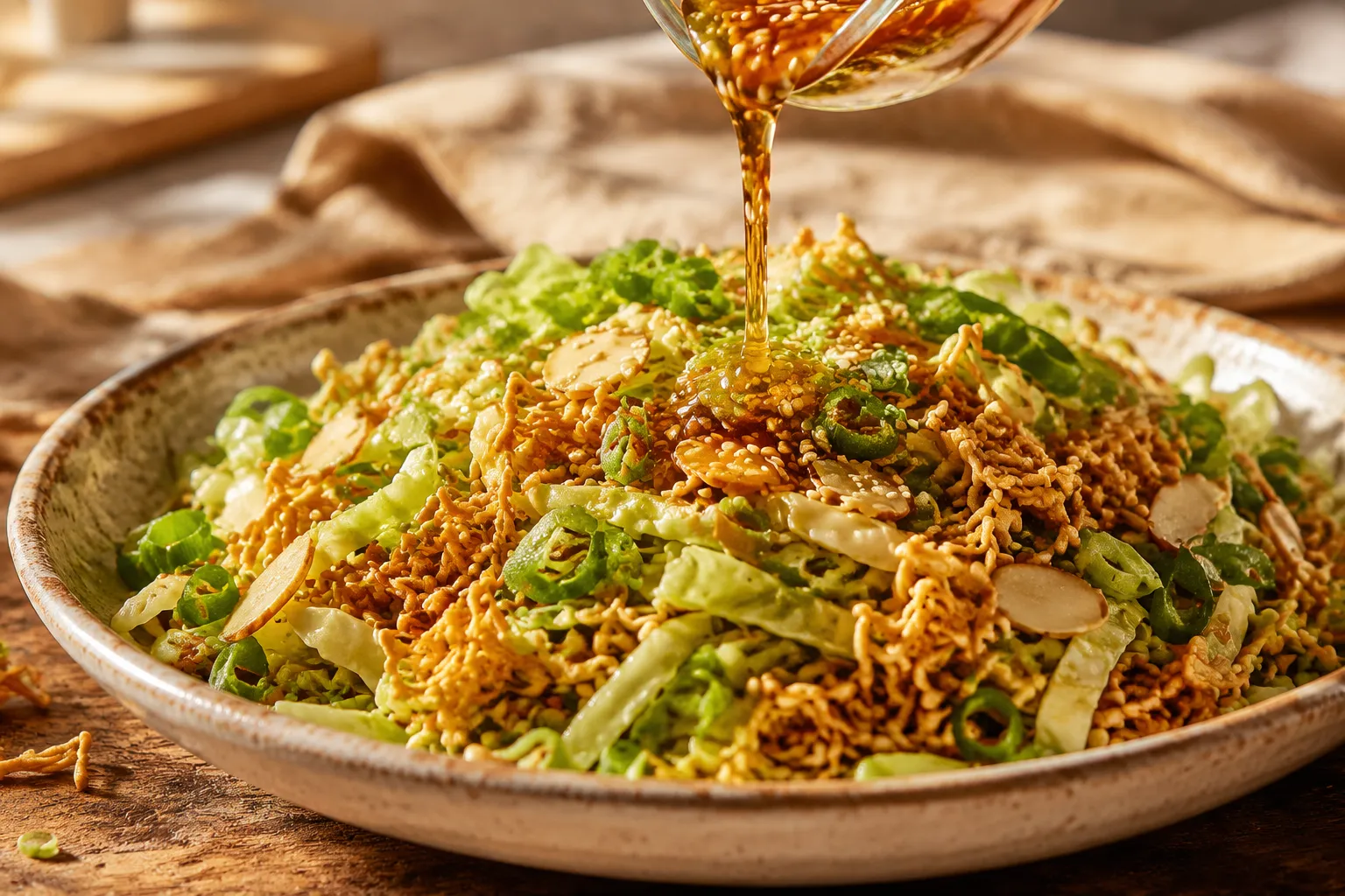 Ramen Noodle Salad: Crunchy Asian Cabbage Slaw