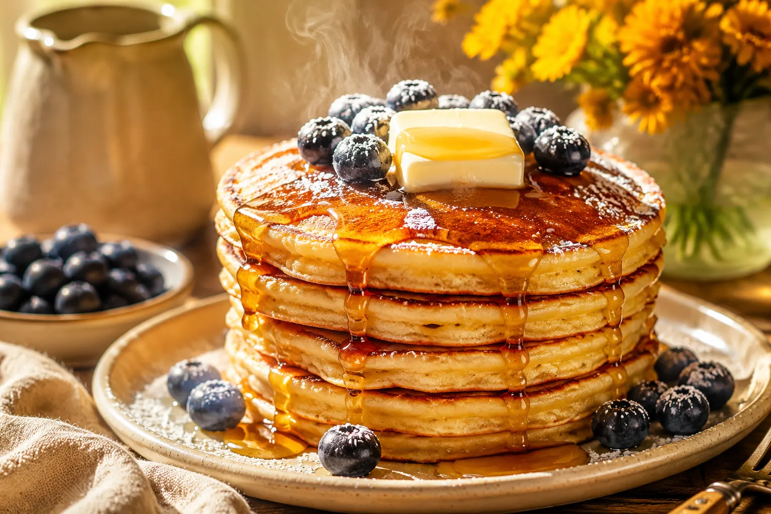 Gluten Free Pancake Recipe (Fluffy & Foolproof)