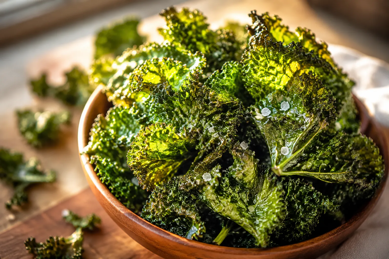 Crispy Kale Chips Recipe (Easy 4-Ingredient Snack)