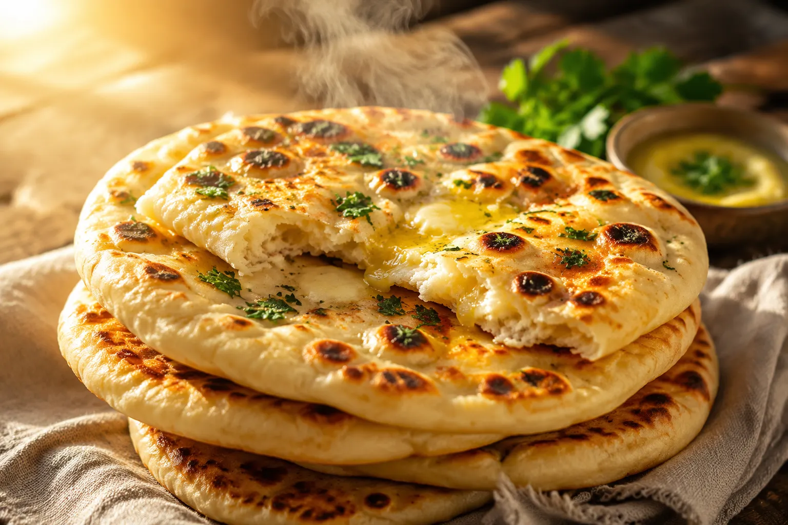 Easy Homemade Flatbread Recipe (Soft & Pillowy)