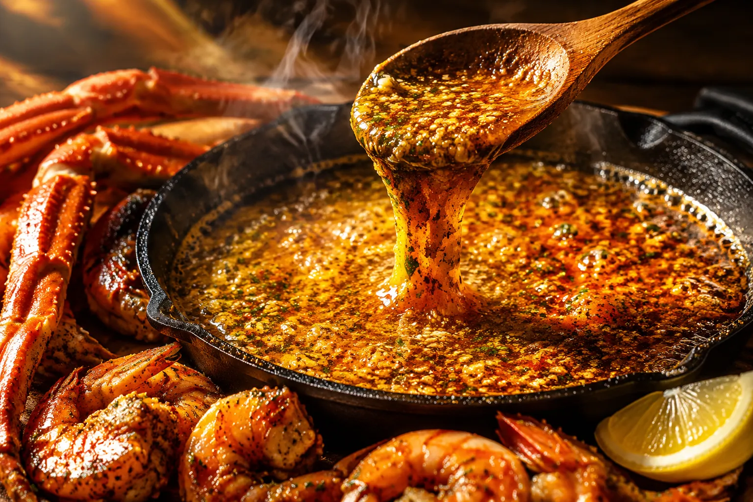 Seafood Boil Sauce Recipe: Garlic Butter Cajun Dip