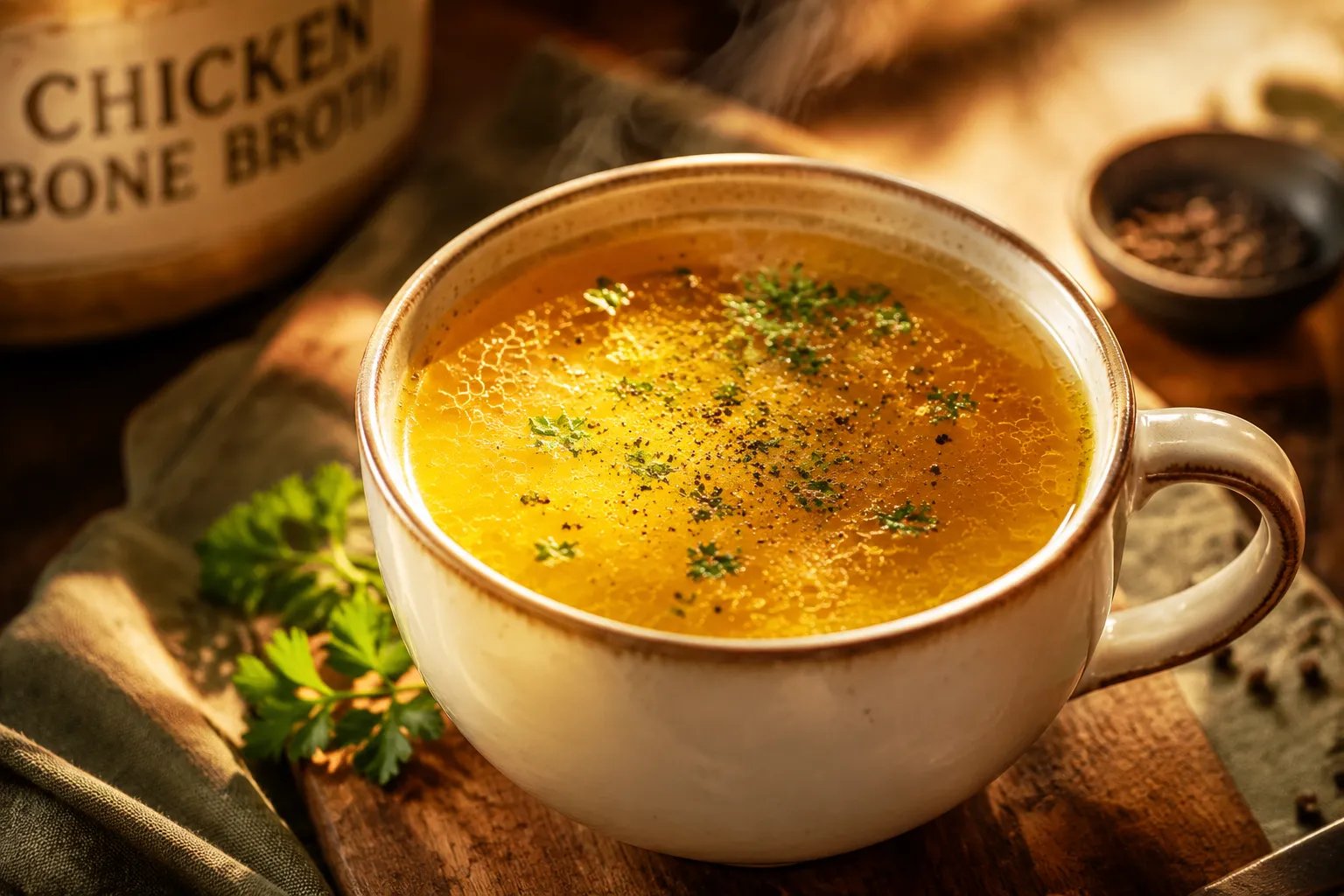 Chicken Bone Broth Recipe: Rich, Golden & Easy