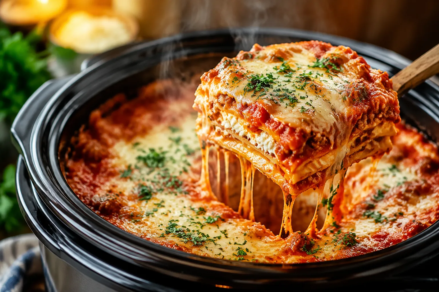 Crockpot Lasagna Recipe (Easy Slow Cooker Lasagna)