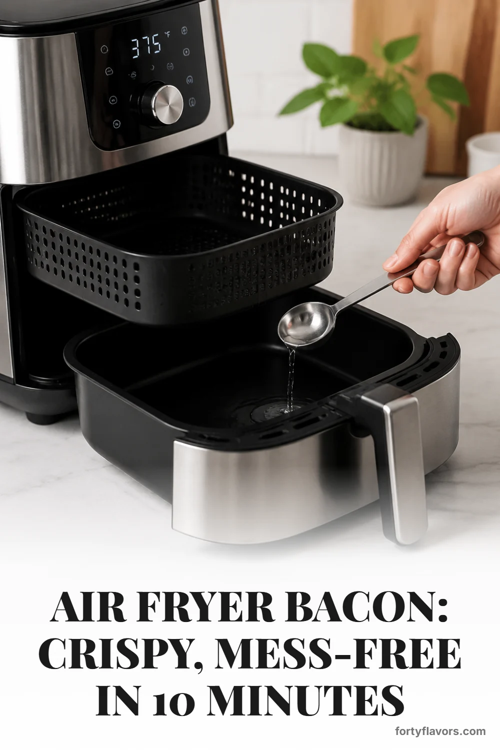 Air Fryer Bacon: Crispy, Mess-Free in 10 Minutes – Pinterest pin 7