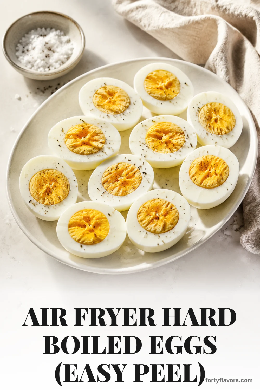 Air Fryer Hard Boiled Eggs (Easy Peel) – Pinterest pin 2