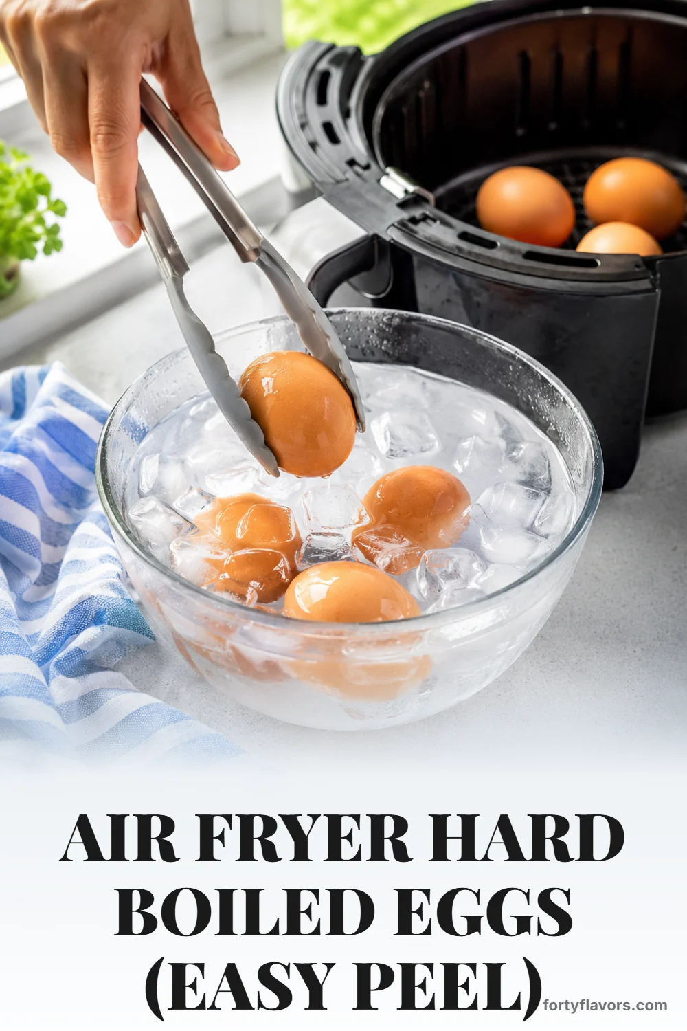 Air Fryer Hard Boiled Eggs (Easy Peel) – Pinterest pin 6
