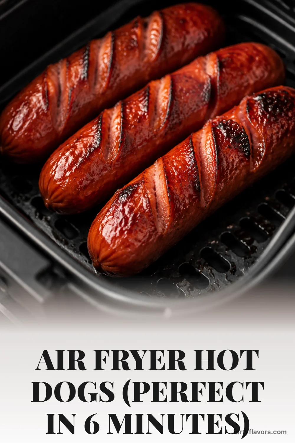 Air Fryer Hot Dogs (Perfect in 6 Minutes) – Pinterest pin 5