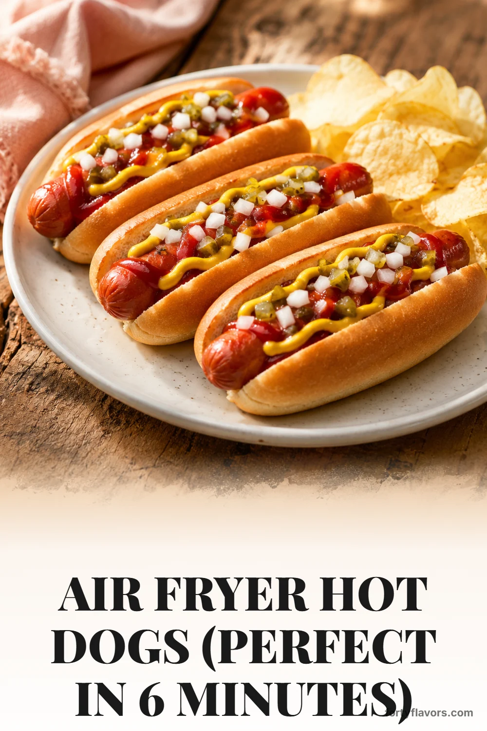 Air Fryer Hot Dogs (Perfect in 6 Minutes) – Pinterest pin 7