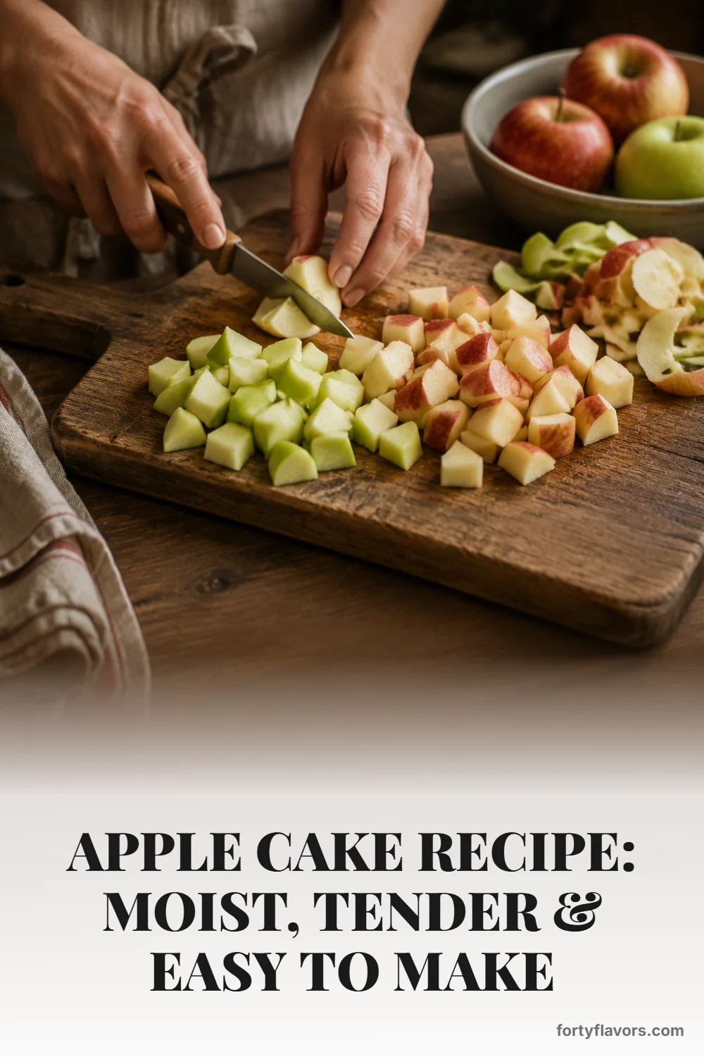 Apple Cake Recipe: Moist, Tender & Easy to Make – Pinterest pin 3
