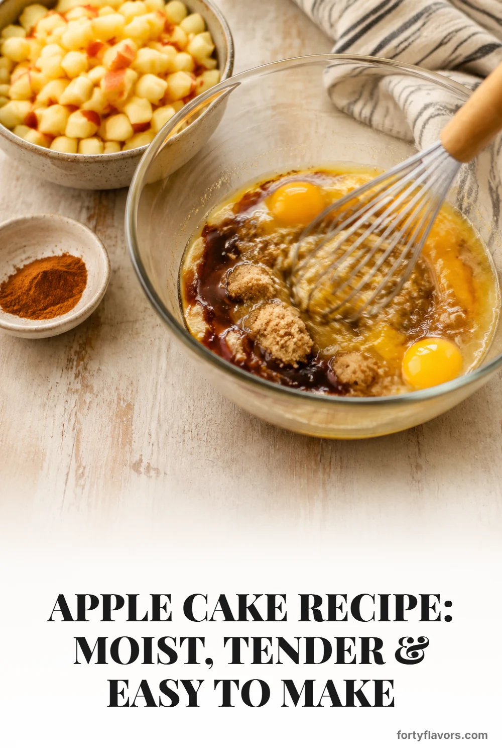 Apple Cake Recipe: Moist, Tender & Easy to Make – Pinterest pin 4
