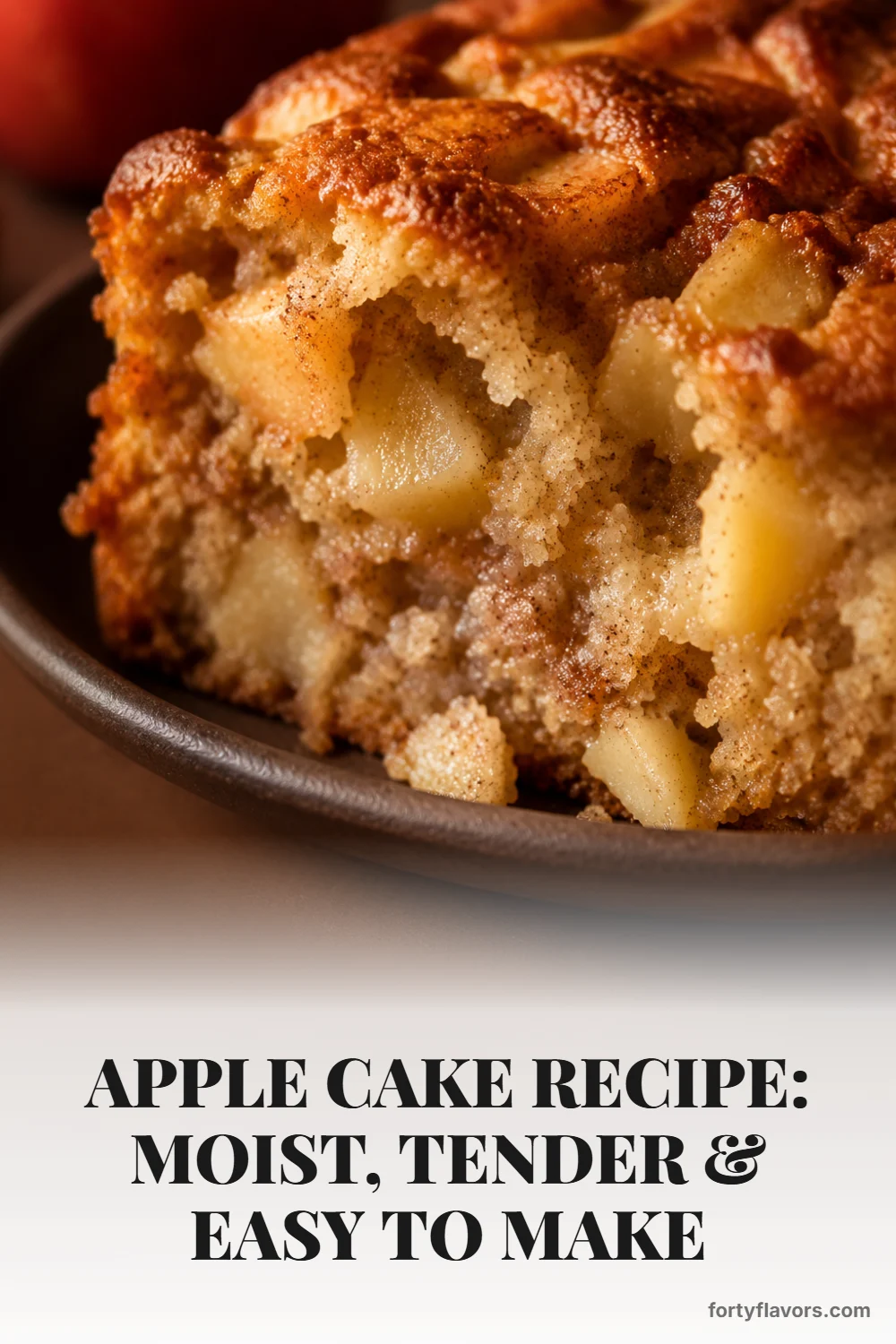 Apple Cake Recipe: Moist, Tender & Easy to Make – Pinterest pin 7