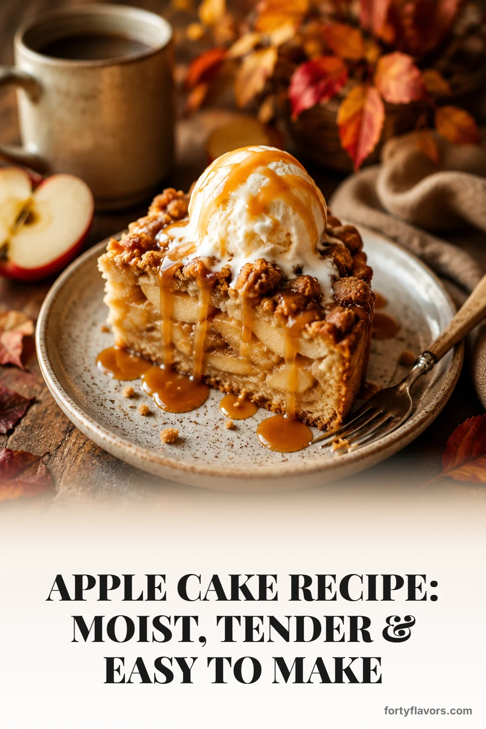 Apple Cake Recipe: Moist, Tender & Easy to Make – Pinterest pin 8