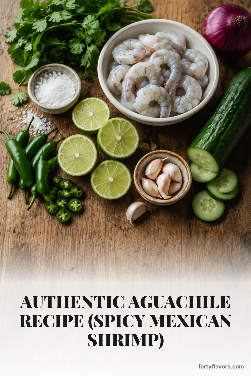 Authentic Aguachile Recipe (Spicy Mexican Shrimp) – Pinterest pin 2