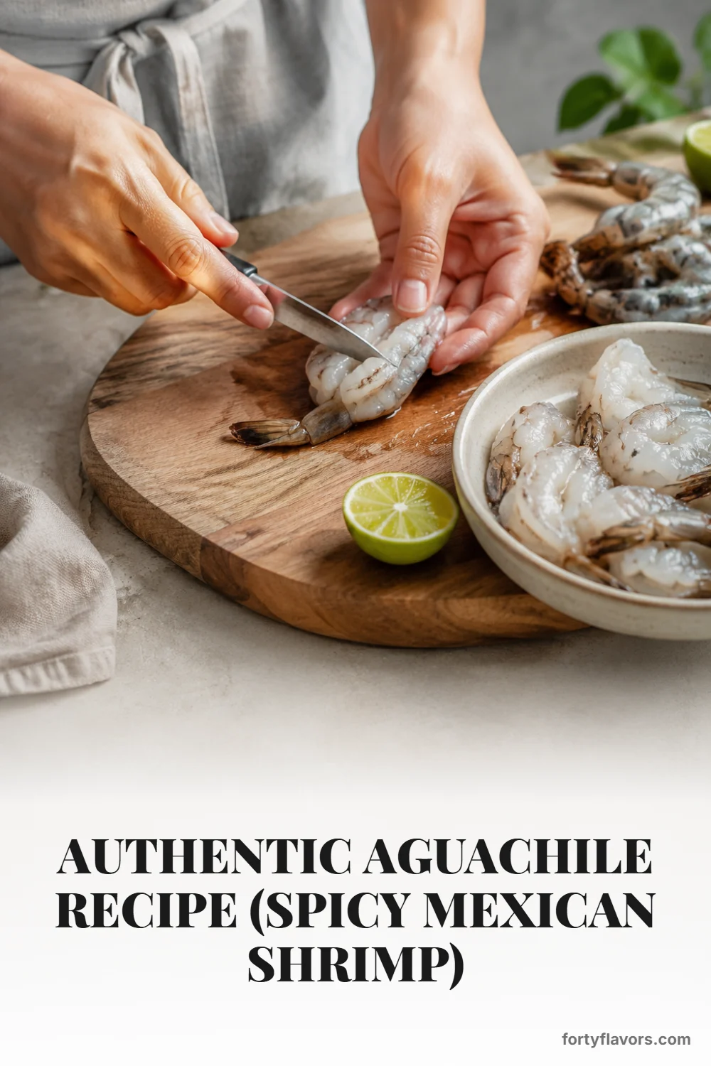Authentic Aguachile Recipe (Spicy Mexican Shrimp) – Pinterest pin 3