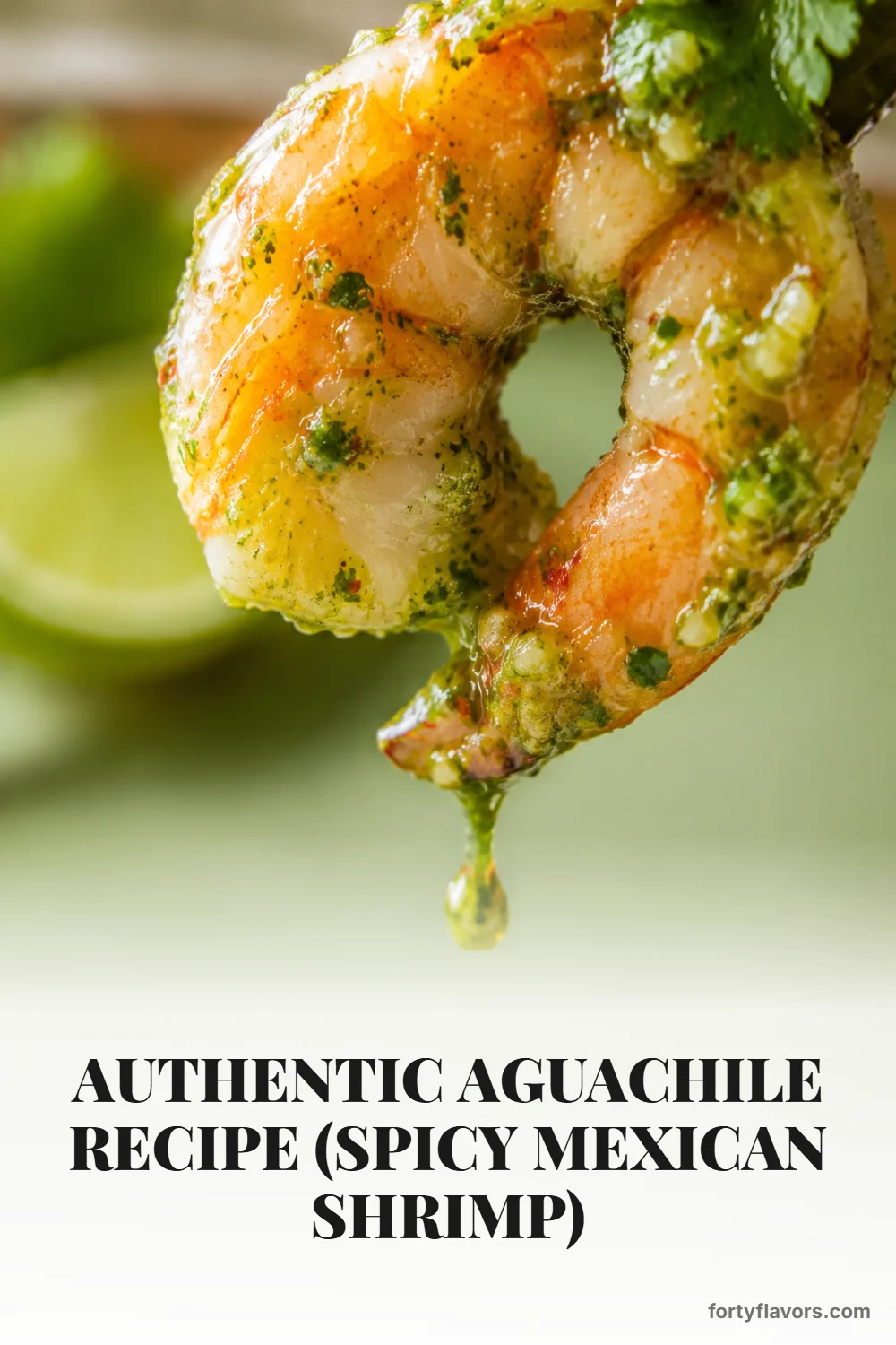 Authentic Aguachile Recipe (Spicy Mexican Shrimp) – Pinterest pin 7