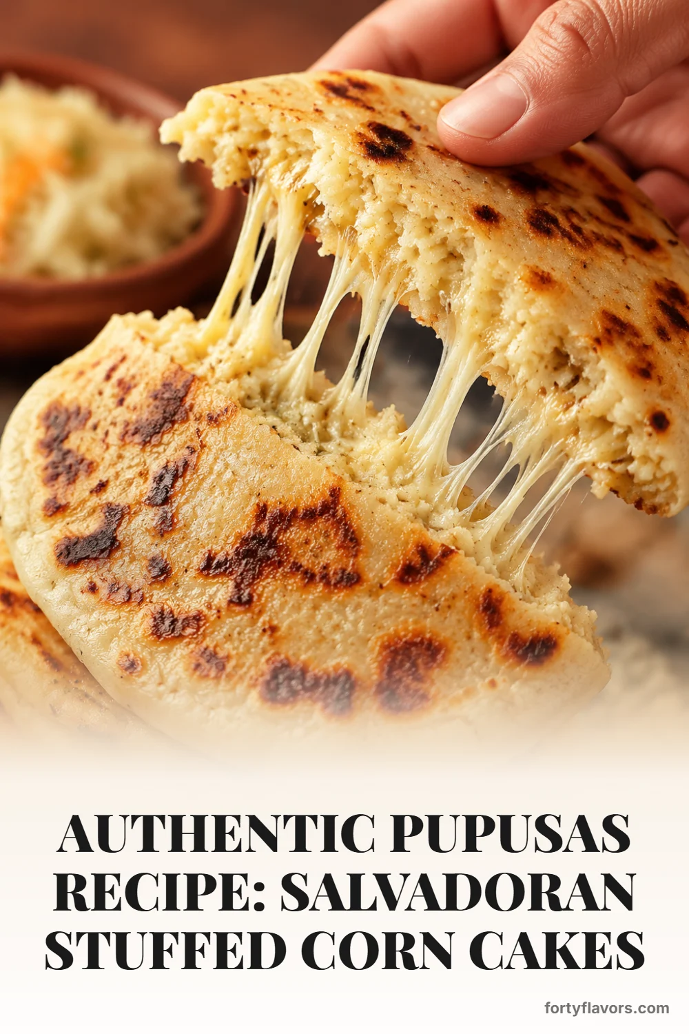 Authentic Pupusas Recipe: Salvadoran Stuffed Corn Cakes – Pinterest pin 7