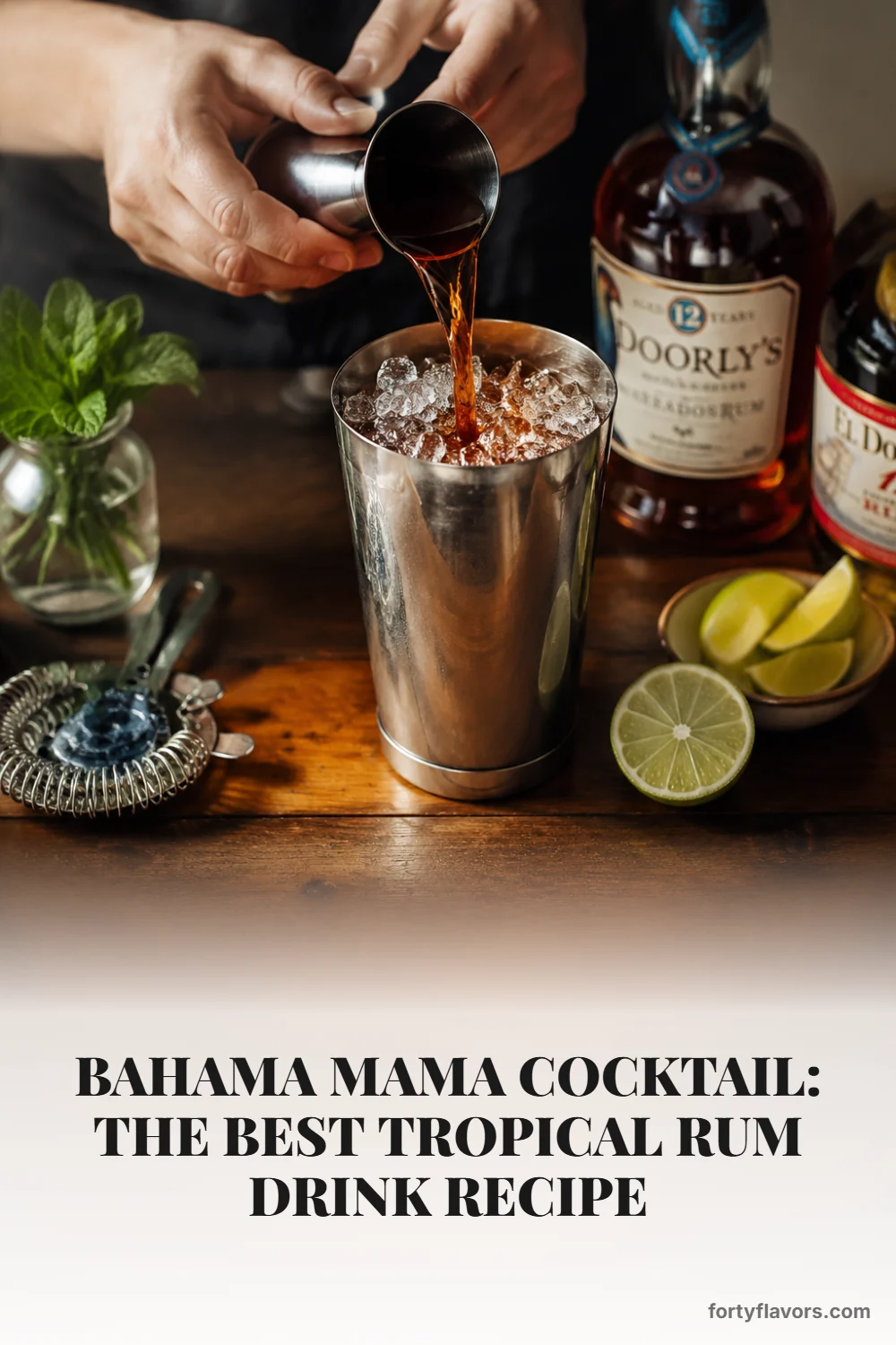 Bahama Mama Cocktail: The Best Tropical Rum Drink Recipe – Pinterest pin 3