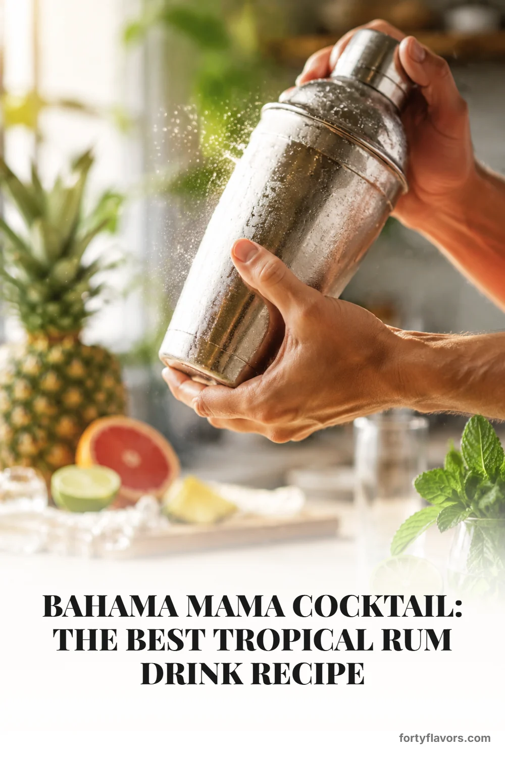 Bahama Mama Cocktail: The Best Tropical Rum Drink Recipe – Pinterest pin 4